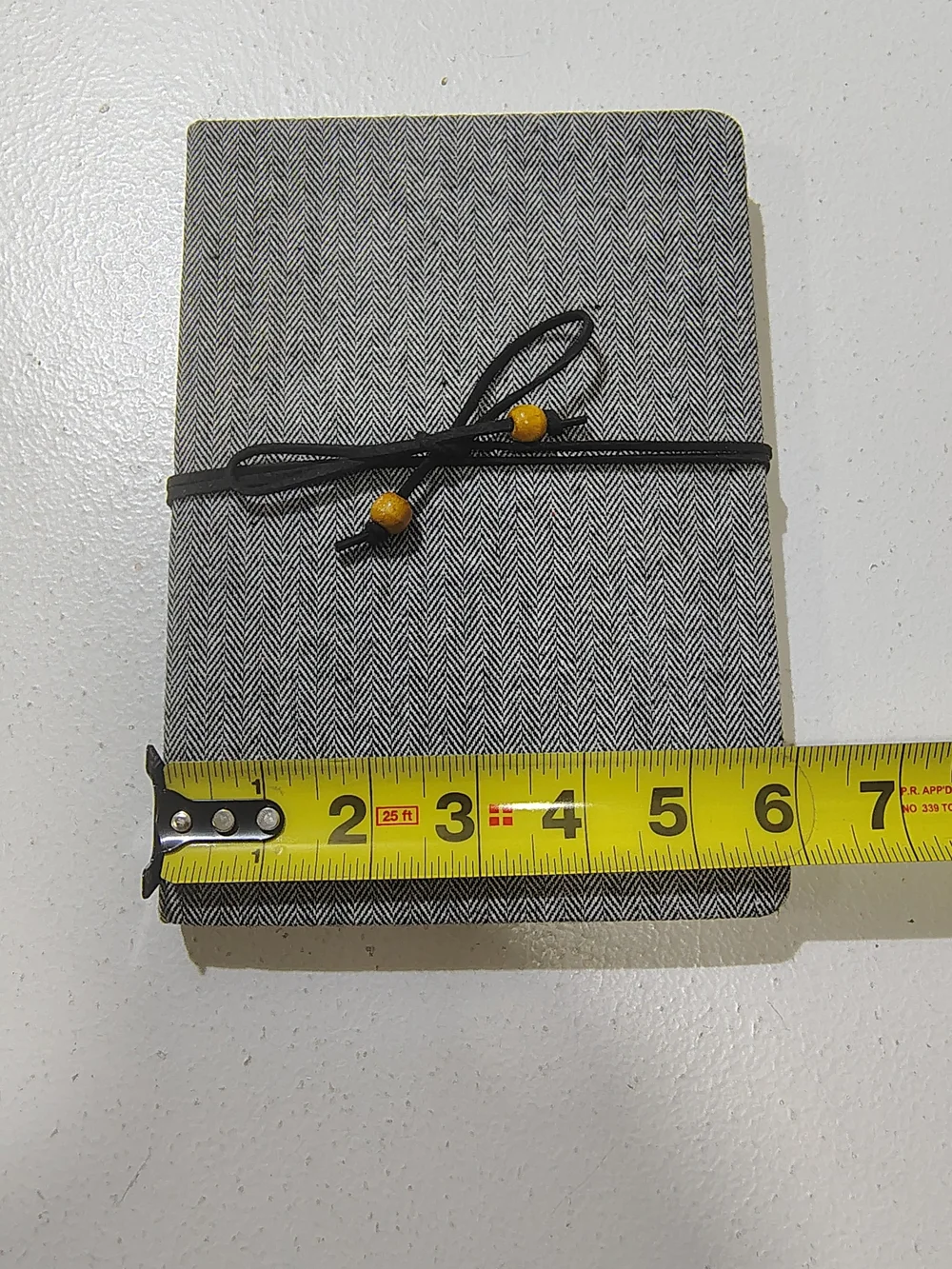 New Ruled Journal Casebound Fabric Gray Vintage Inspired Y2k